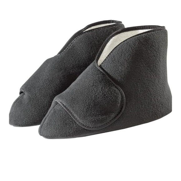 Silvert’s Slipper Booties SIZE XL BLACK WOMEN & MEN - Picture 1 of 12